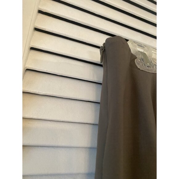 TALBOTS Women 95% Wool Career Box Pleated Skirt Lined Green Petites SZ 12 Preppy - Picture 5 of 7